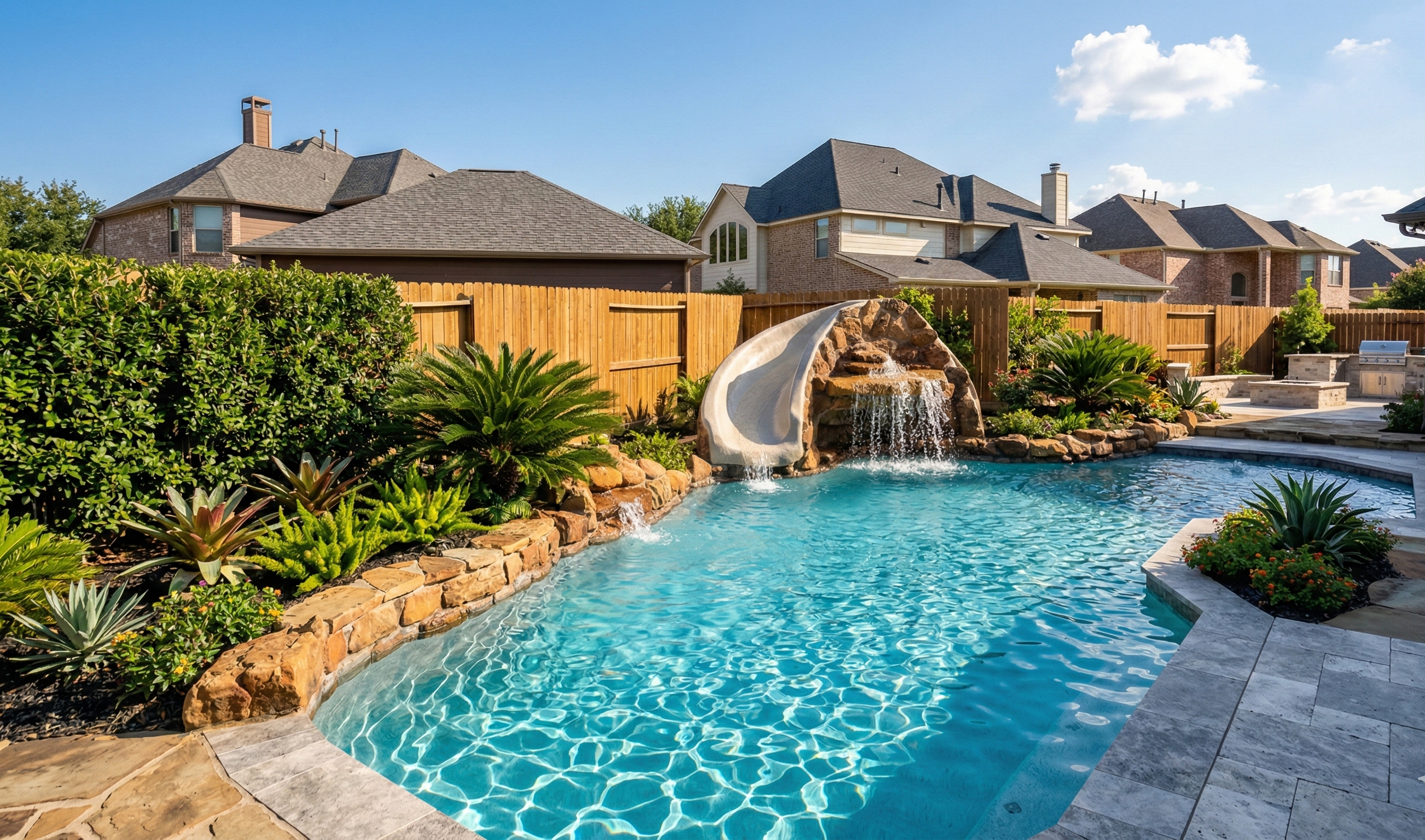 Natural pool in The Woodlands, TX