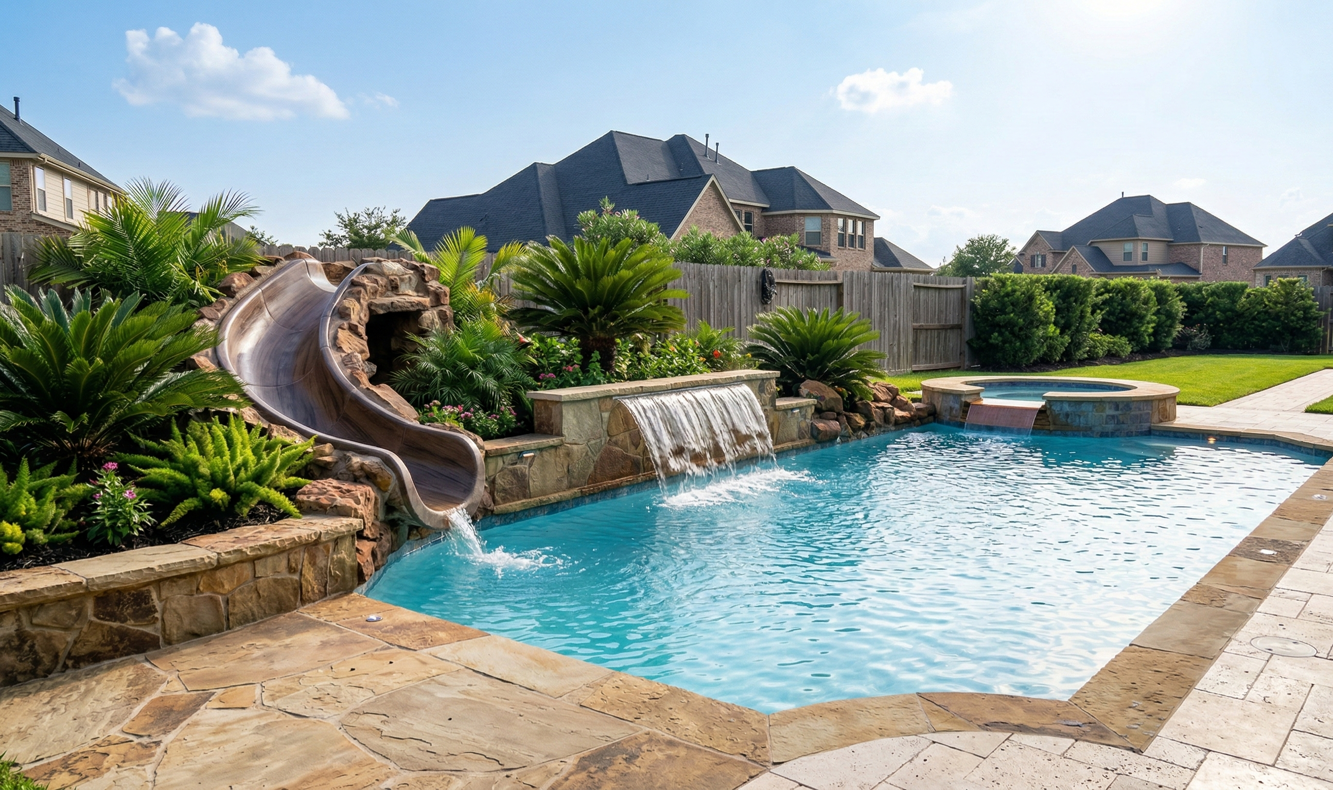 Modern pool in Houston, TX