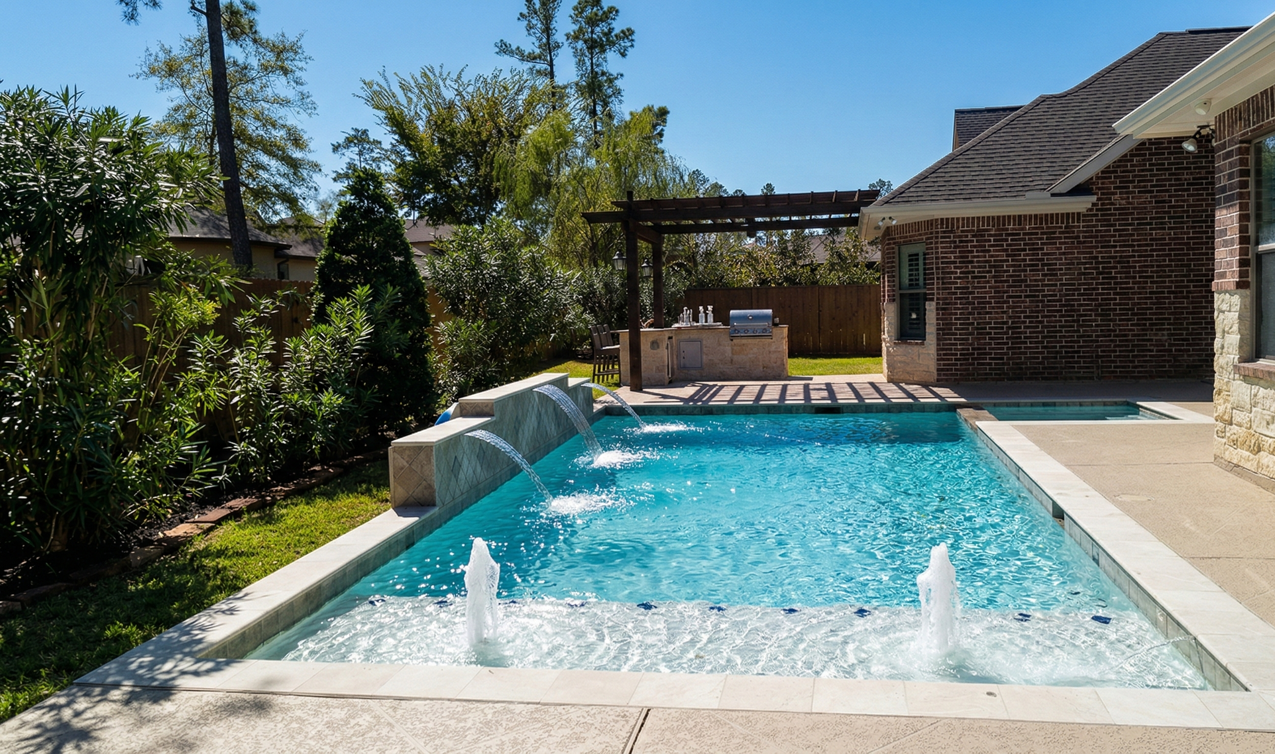 Modern pool in Houston, TX
