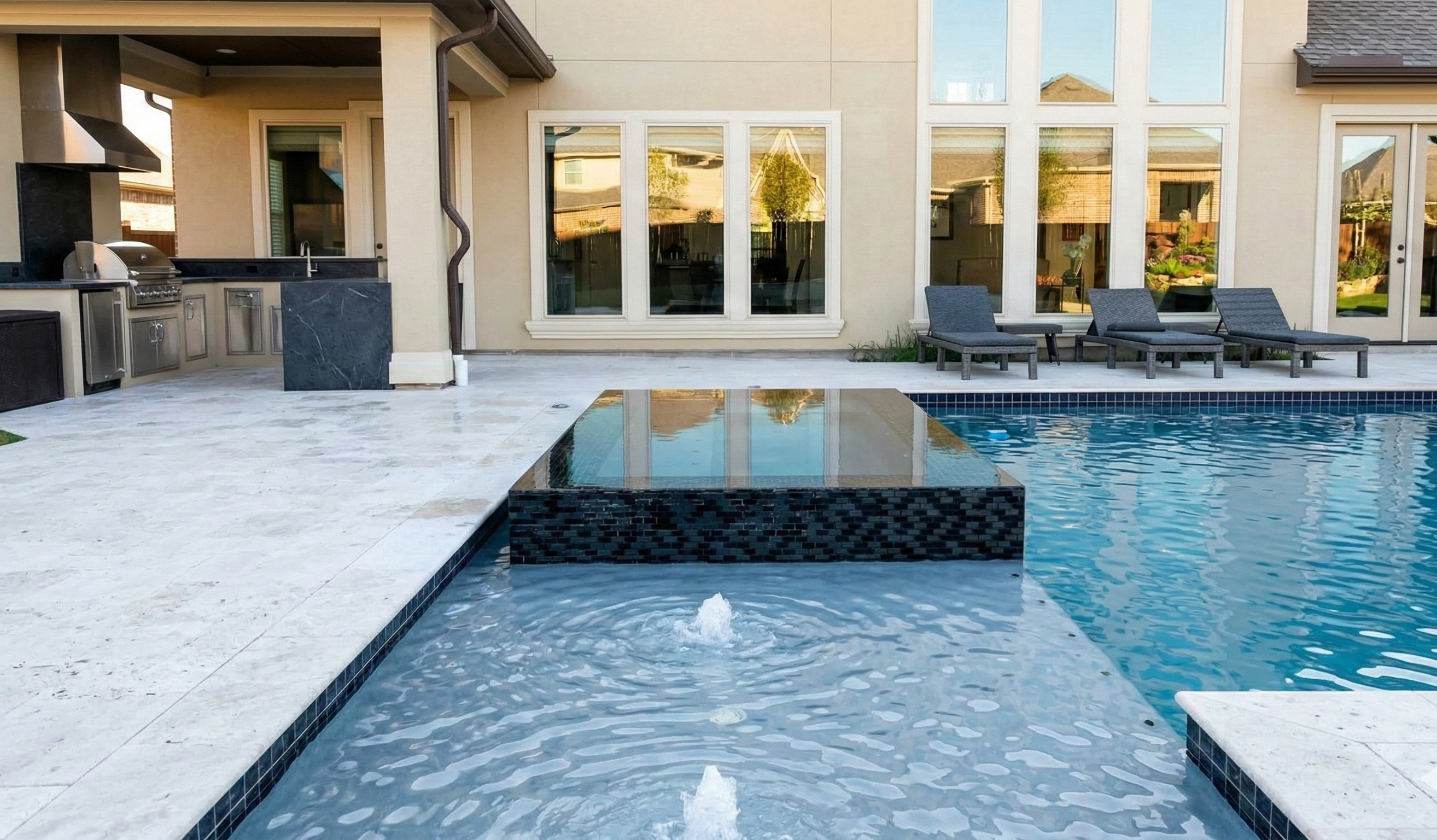 Modern pool in Houston, TX